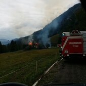 Brand eines landwirtschaftlichen Gebäudes