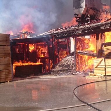Brand Sägewerk Großarl