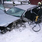 Zusammenstoß zweier Fahrzeuge