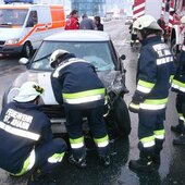 Zusammenstoß zweier Fahrzeuge