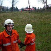 70 m über eine steile Böschung