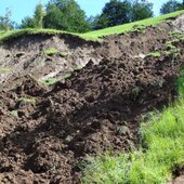 Aufräumarbeiten nach Unwetter vom Vortag