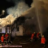 Vollbrand des Stallgebäudes und der Garage
