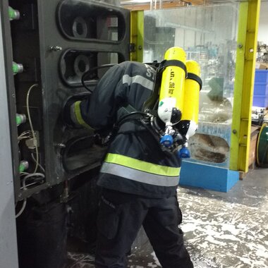 Brand einer Absaugungsanlage