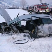 Zusammenstoß zweier Fahrzeuge