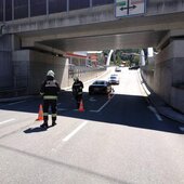 Verkehrsunfall mit mehreren beteiligten Fahrzeugen