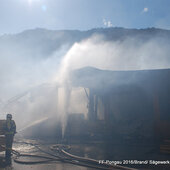 Brand Sägewerk Großarl