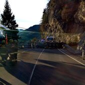 Schwerer Verkehrsunfall mit eingeklemmter Person auf der Großarler Landesstraße "Höhe Tiefblick"