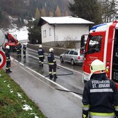 Aufräumen nach Verkehrsunfall L109