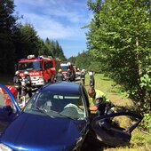 Verkehrsunfall mit Menschenrettung