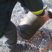 Brand einer Gasflasche