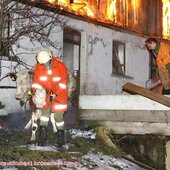 Vollbrand des Stallgebäudes und der Garage