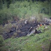 Waldbrand im Blühnbachtal bei Werfen