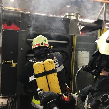 Brand einer Absaugungsanlage