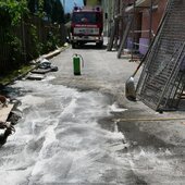 Feuerwehr-Einsatz in der Gartensiedlung