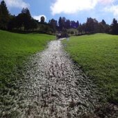 Aufräumarbeiten nach Unwetter vom Vortag