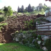 Aufräumarbeiten nach Unwetter vom Vortag