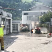 Brand einer Acetylenflasche in St. Veit
