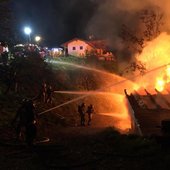 Brand landwirtschaftliches Gebäude