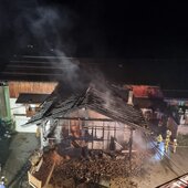 Brand Stallgebäude Großarl