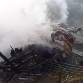 Brand landwirtschaftliches Gebäude