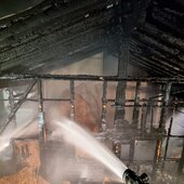 Brand Stallgebäude Großarl