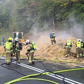 LKW-Brand beim Schönbergtunnel
