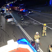 AUFRÄUMARBEITEN NACH VERKEHRSUNFALL