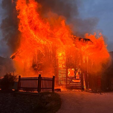 Brand Stallgebäude Großarl