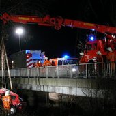 Schwerer Verkehrsunfall mit Menschenrettung