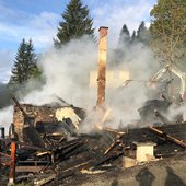 Brand landwirtschaftliches Gebäude