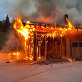 Brand Stallgebäude Großarl