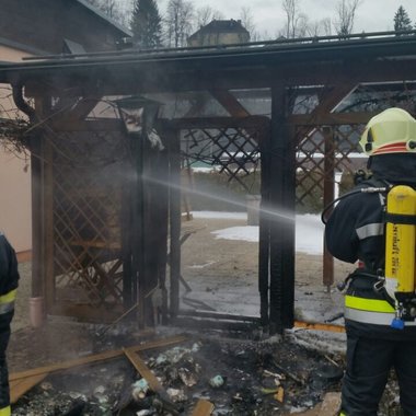 Brand eines Schuppens in der Krobatin-Kaserne
