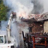 Brand landwirtschaftliches Gebäude