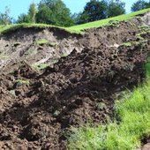 Aufräumarbeiten nach Unwetter vom Vortag