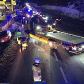 AUFRÄUMARBEITEN NACH VERKEHRSUNFALL