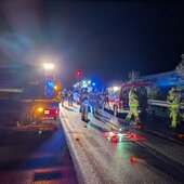 Verkehrsunfall B311 und Suchaktion