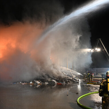 Großbrand Höller Entsorgung