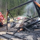 Brand eines landwirtschaftlichen Gebäudes