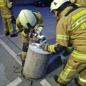 AUFRÄUMARBEITEN NACH VERKEHRSUNFALL