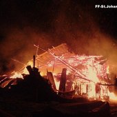Brand eines Stallgebäudes in Großarl
