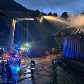 Brand Stallgebäude Großarl