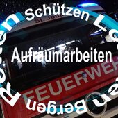 AUFRÄUMARBEITEN NACH VERKEHRSUNFALL