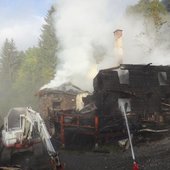 Brand landwirtschaftliches Gebäude