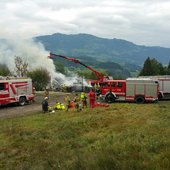 Brand eines landwirtschaftlichen Gebäudes