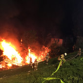 Brand landwirtschaftliches Gebäude