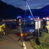 Verkehrsunfall - Fahrzeugbrand