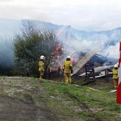 Brand eines landwirtschaftlichen Gebäudes