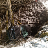 Verkehrsunfall mit eingeklemmter Person