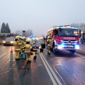 Verkehrsunfall mit eingeklemmter Person